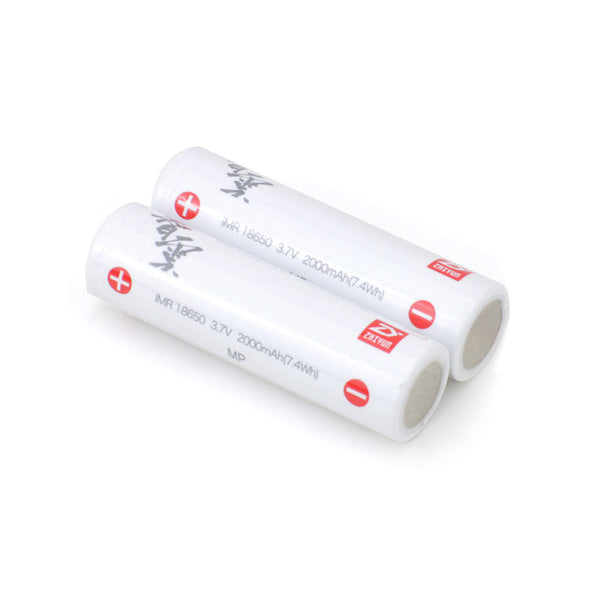 2PCS 3.7V 2000mAh Li ion 18650 Rechargeable battery for Led