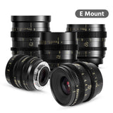 Thypoch Simera-C Full-frame cine 5-lens kit 21/28/35/50/75mm T1.5(E Mount)