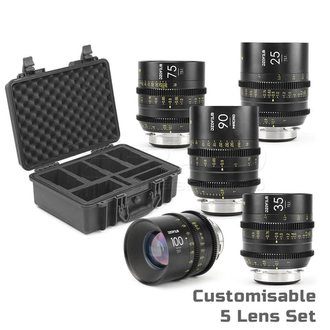 DZOFILM VESPID Customisable Prime Full Frame Cinema 5 Lens Set