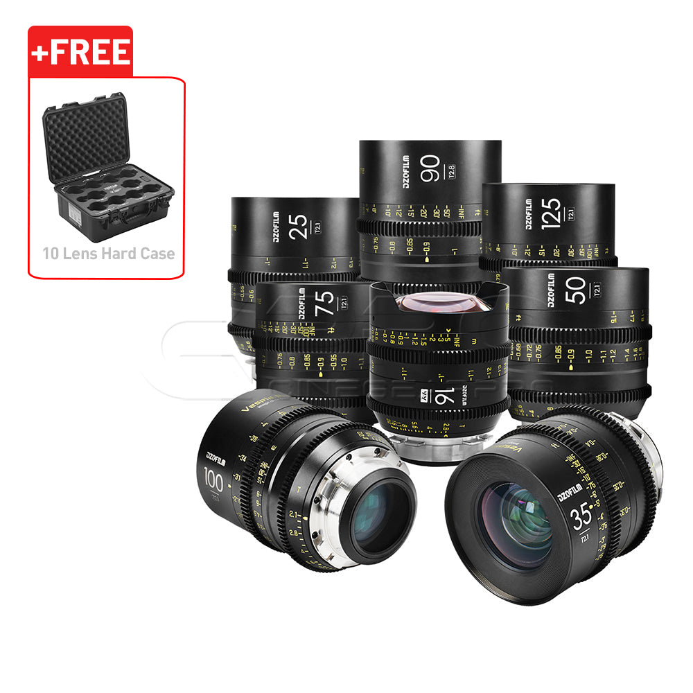 DZOFILM VESPID Prime Full Frame Cinema 8 Lens Set PL&EF interchangeable Mount