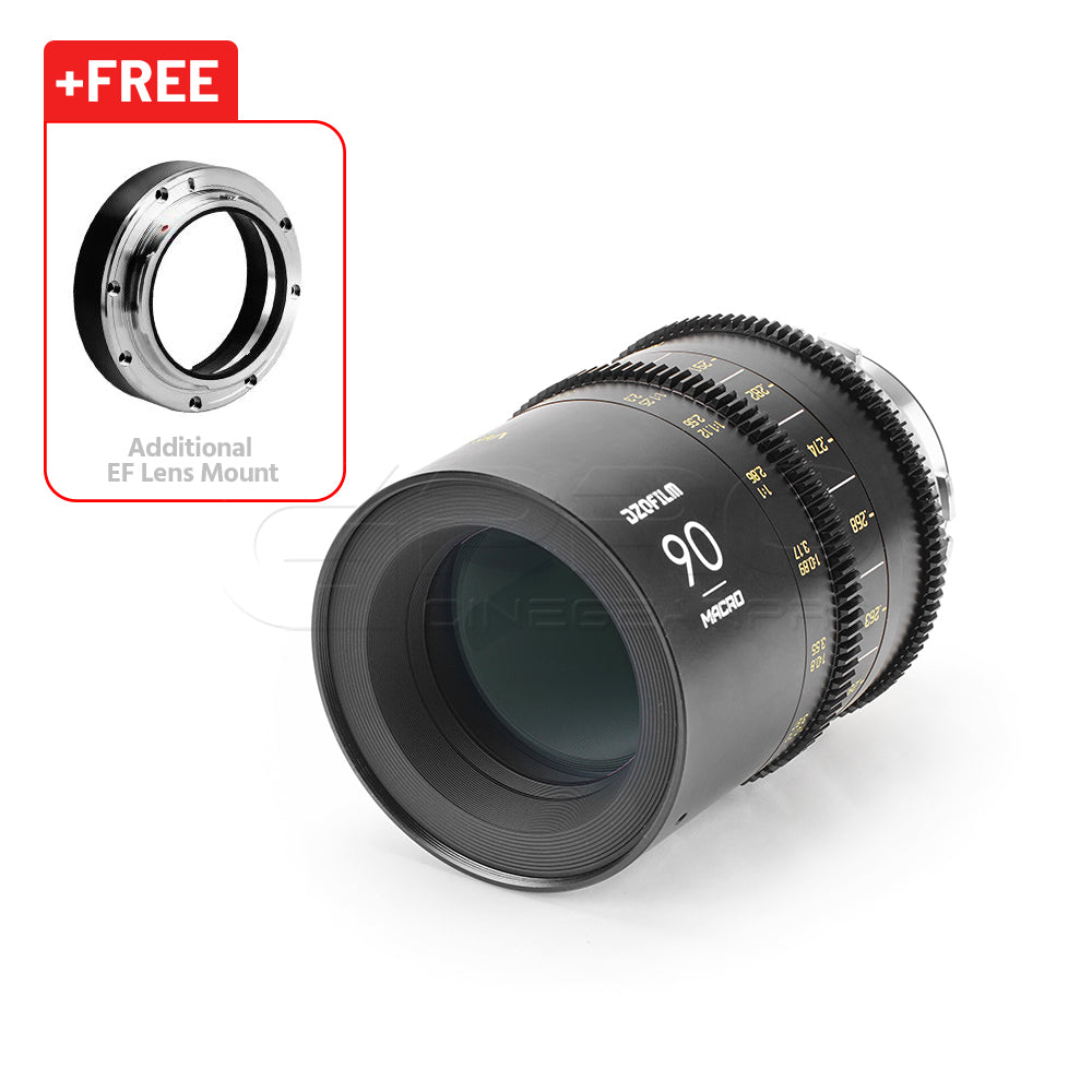 DZOFILM 90mm T2.8 (Macro 1:1.5) VESPID Prime Full Frame Cinema Lens PL&EF  interchangeable Mount