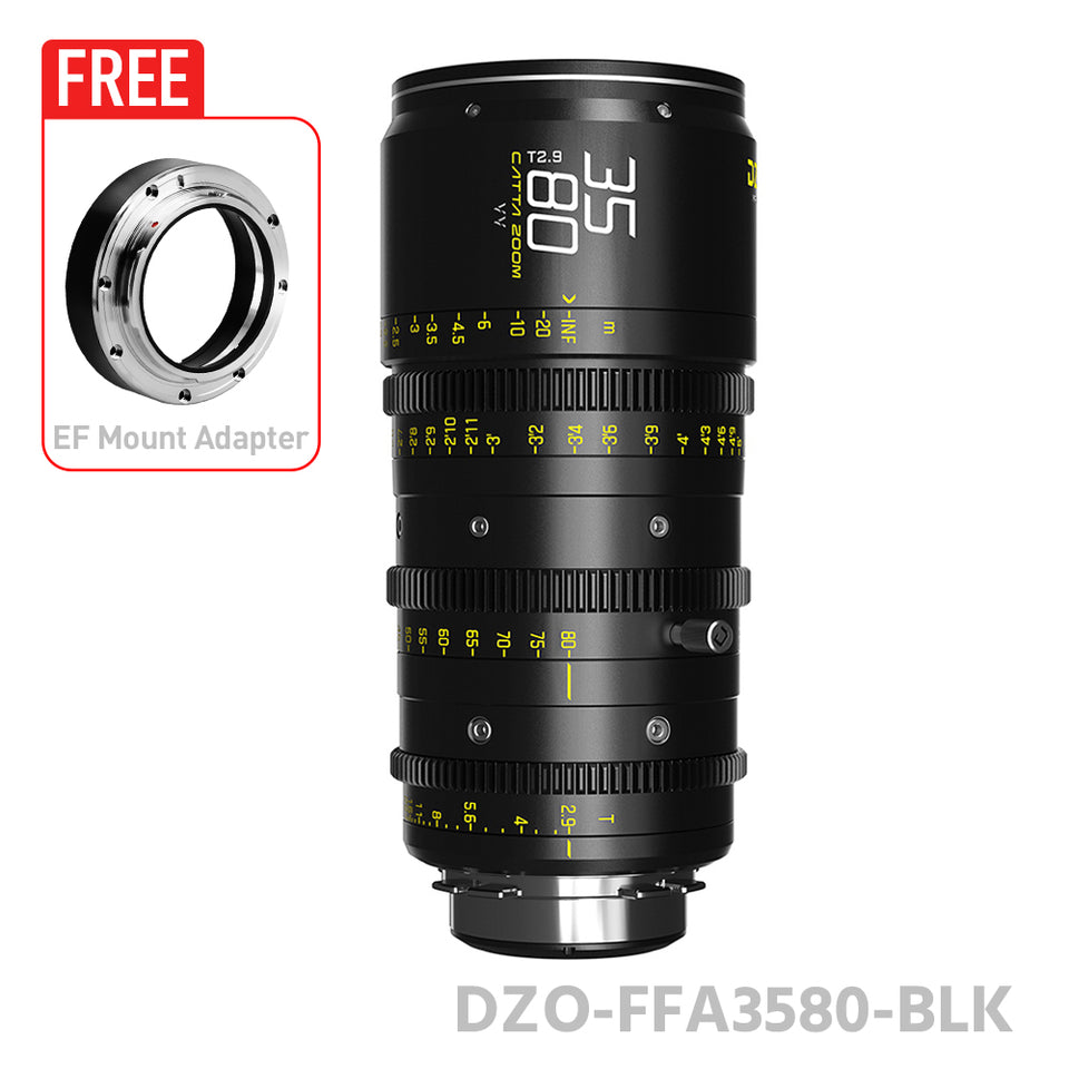 DZOFILM CATTA ACE 35-80mm T2.9 Full Frame Cine Zoom Lens PL&EF  Interchangeable Mount