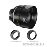 DZOFILM Gnosis 90mm T2.8 Macro 1.5:1 Prime Lens LPL+PL+EF Mount