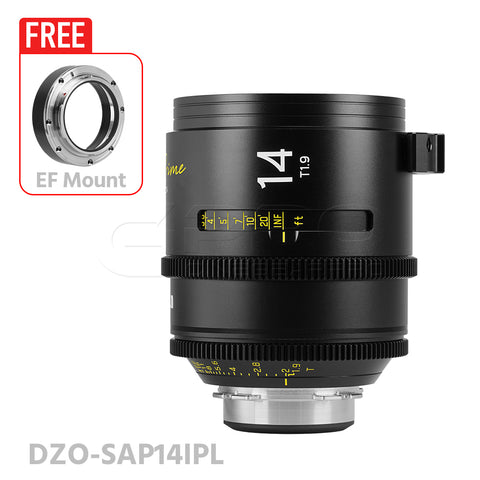 DZOFILM ARLES 14mm T1.9 Super Speed Vista Vision cinema prime lens PL&EF Mount