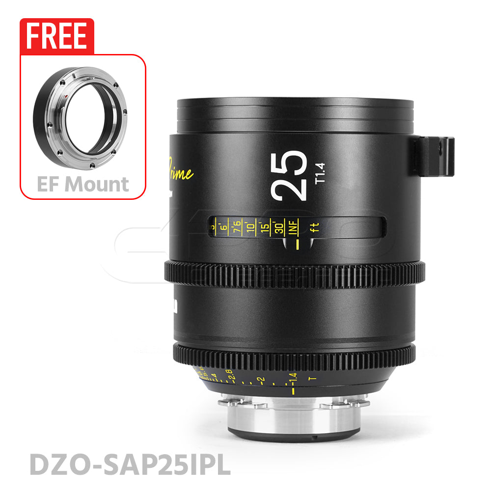 DZOFILM ARLES 25mm T1.4 Super Speed Vista Vision cinema prime lens PL&EF Mount