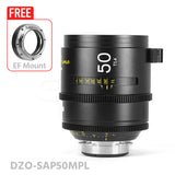 DZOFILM ARLES 50mm T1.4 Super Speed Vista Vision cinema prime lens PL&EF Mount