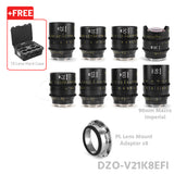 DZOFILM VESPID Prime Full Frame Cinema 8 Lens Set PL&EF interchangeable Mount