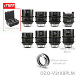 DZOFILM VESPID Prime Full Frame Cinema 8 Lens Set PL&EF interchangeable Mount