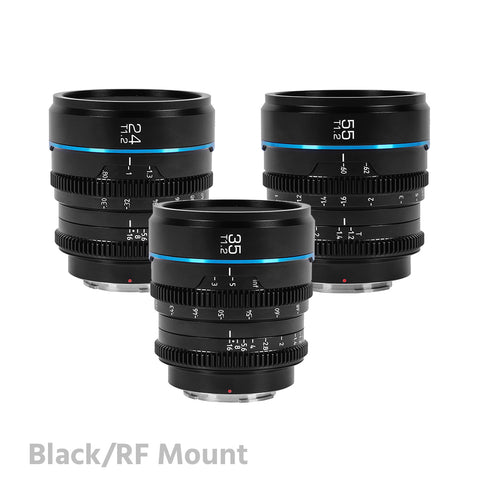 SIRUI Night Walker S35 Cine 3 Lens Set (24mm & 35mm & 55mm T1.2)