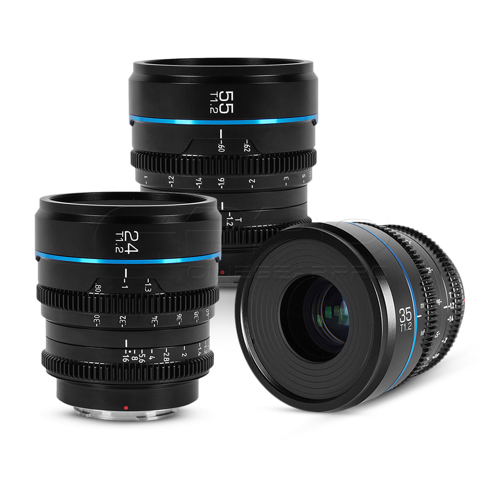 SIRUI Night Walker S35 Cine 3 Lens Set (24mm & 35mm & 55mm T1.2)