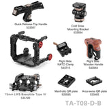 TiLTA TA-T08-D-B RED Komodo Cage Rig Kit (Black)