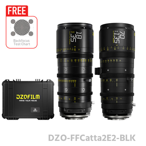 DZOFILM CATTA ZOOM FF 18-35/70-135mm T2.9 Cine 2-Lens Bundle (E/RF/L/Z/X, White/Black)