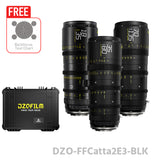 DZOFILM CATTA ZOOM FF 18-35/35-80/70-135mm T2.9 Cine 3-Lens Bundle (E/RF/L/Z/X, White/Black)