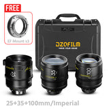 DZOFILM ARLES Super Speed 3-Lens Bundle Set Vista Vision cinema prime lens PL&EF Mount Customisable 3-Lens Set