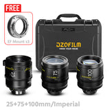 DZOFILM ARLES Super Speed 3-Lens Bundle Set Vista Vision cinema prime lens PL&EF Mount Customisable 3-Lens Set