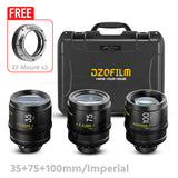 DZOFILM ARLES Super Speed 3-Lens Bundle Set Vista Vision cinema prime lens PL&EF Mount Customisable 3-Lens Set