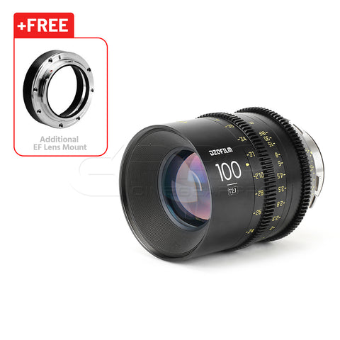 DZOFILM 100mm T2.1 VESPID Prime Full Frame Cinema Lens PL&EF interchangeable Mount