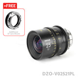 DZOFILM 25mm T2.1 VESPID Prime Full Frame Cinema Lens  PL&EF interchangeable Mount