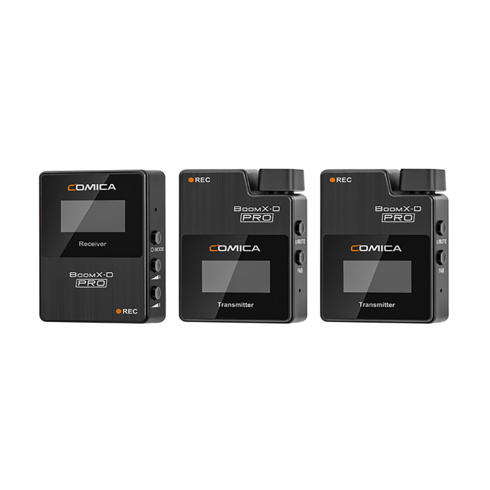 Comica BoomX D PRO 2.4G Digital Dual channel 1 Trigger 2 Wireless Microphone