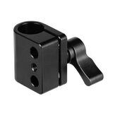 CGPro Single 15mm Rod Clamp Adapter With 1/4"-20 Mounting Screws Clamp - CINEGEARPRO