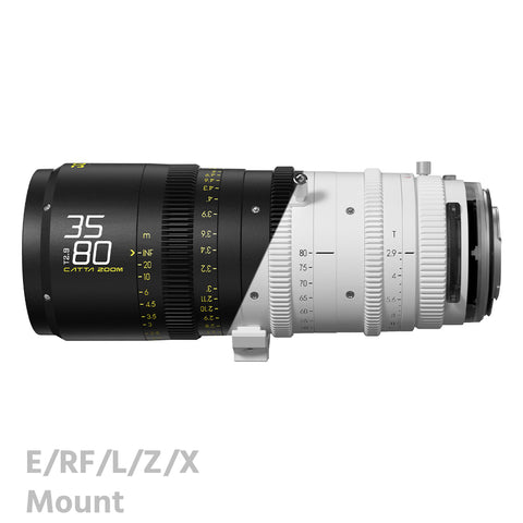 DZOFILM CATTA ZOOM 35-80mm T2.9 Full Frame Cine Zoom Lens E/RF/L/Z/X Mount (White/Black)