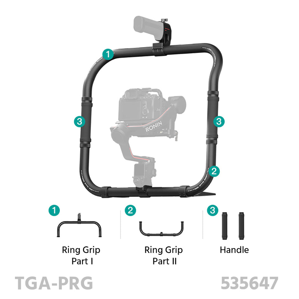 TiLTA TGA-PRG Basic Ring Grip Plus For DJI RS 2/ RS3/ RS3 Pro/ RS4 Pro/ RS4