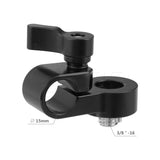 CGPro 15mm Single Rod Clamp Adapter Convert To 3/8"-16 Mounting Screw For DSLR Camera Cage Rod Support Rod Clamps - CINEGEARPRO