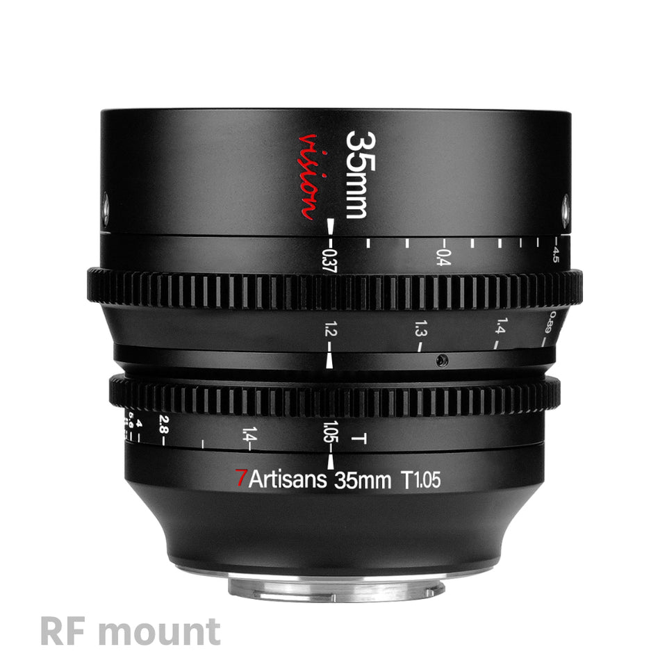 7Artisans 35mm T1.05 APS-C MF Cine Lens E/FX/RF/L/M43/Zcam