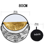 Selens Round 5-in-1 Reflector with Handle