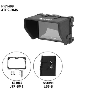 Nitze JTP-BM5 Portkeys BM5 WR/ BM5 III Monitor Cage Kit