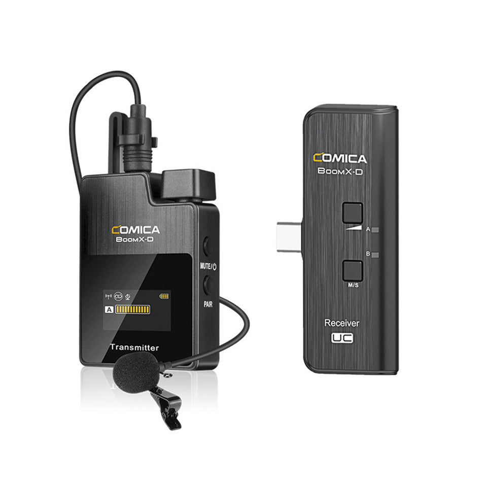 Comica BoomX D 2.4G Digital 1 Trigger 2 Wireless Microphone For Smartphone