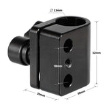 CGPro Single 15mm Rod Clamp Adapter With 1/4"-20 Mounting Screws Clamp - CINEGEARPRO